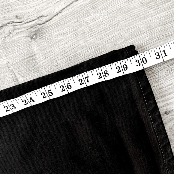 Levis 513 Jeans Mens 34x30 Black Slim Straight American Stretch Dark Wash Denim - Picture 8 of 10